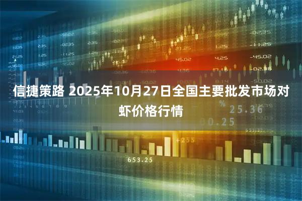 信捷策路 2025年10月27日全国主要批发市场对虾价格行情